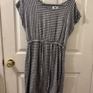 Old Navy Blue and White Dolman Sleeve Sundress